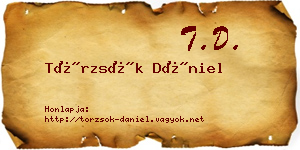 Törzsök Dániel névjegykártya