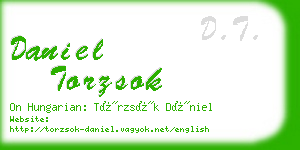 daniel torzsok business card